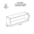 Nicho Retangular Decorativo 70cm x 25 cm x 15cm Branco Em Mdf (25363) - comprar online