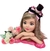 Tiara Infantil Circo Rosa e Preta com Strass (TIARA01) - Utilidades Shopping