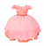 Vestido Infantil Goiaba Cinto de Pérolas Casamento Luxo (7504G) - comprar online
