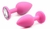 Plug Anal GRANDE feito em Silicone Rosa Super Macio - Joia Anal c/ Pedra 9,3 x 4,2 cm (THSMPA1061G-R) na internet