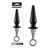 Silicone Butt Plug Cone 22cm - Com alça de Metal (NAN272) - Utilidades Shopping
