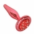 Plug Anal Vermelho para Iniciantes Joia Anal em Metal - HARD (HA133V)