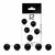 Colar de Bolinhas Tailandesas 5 Bolas Tamanho G (SF3315B)