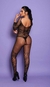 Macacão com mangas 3/4 estilo arrastão e detalhes rendados - YAFFA Lingerie (Y6190) na internet