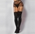 Meia calça 7/8 estilo cinta-liga com rendado na altura da cintura - YAFFA Lingerie (Y2024) - loja online