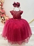 Vestido Infantil Damas de Honra Longo Marsala Pérolas (2214MA) na internet