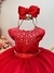 Vestido Infantil Vermelha Damas Luxo Festas (2214VM) - Utilidades Shopping