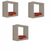 Kit 3 Nicho Decorativo 30X30X15 cm Madeirado Em Mdf (78105) na internet