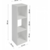 Estante de Livros 3 Nichos em Mdf Preto (58012) na internet