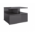 Imagem do Mesa de Cabeceira Prateoleira Flutuante 1 gaveta Preto Em Mdf (17729)