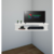 Rack Sala De Canto Branco Para Tv Ate 32 Polegadas Em Mdf (08130)