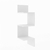 prateleira de canto 80 cm branco (37451) - comprar online
