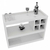 Aparador Bar Com Rodizios Branco Em Mdf (46777) - comprar online
