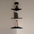 Prateleira de Canto 42x30 cm Preto Em Mdf (44513) na internet