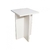 Banco Tampo Quadrado 45cm Em Mdf Branco (38475) - Utilidades Shopping