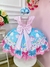 Imagem do Vestido Infantil Chuva de Bênçãos e Amor Nuvem Luxo (11160)