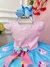 Vestido Infantil Chuva de Bênçãos e Amor Nuvem Luxo (11160) - Utilidades Shopping