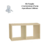 Nicho Duplo 30X15X20 cm Em Mdf Preto (89252) - comprar online