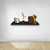 Prateleira Simples 50x15cm Com Suporte Em Mdf preto (63283) - comprar online