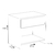 MESA DE CABECEIRA 1 GAVETA Natural (74510) - loja online