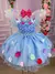 Vestido Princesa Belli Bia Jardim Encantado Azul Bebe (VESTPRINCBELLJRDENCTAZLBB) na internet