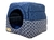 Cama Iglu e Toca Para Cachorro Luppet Luxo Marinho Geométrico (LP77120-07)