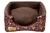 Cama Iglu e Toca Para Cachorro Luppet Luxo Marrom Floral (LP1012120-09) na internet
