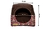 Cama Iglu e Toca Para Cachorro Luppet Luxo Marrom Floral (LP1012120-09) na internet