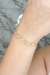 Pulseira Regulável com Arcos Trabalhados Banhado em Ouro 18k (PL0005) - comprar online