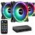 Kit Com 3 Coolers Aerocool Duo 12 Pro ARGB + Hub + Controle (HYX73856)