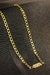 Choker de Corrente Chapada Com Zircônias ao Centro Banhado em Ouro 18k (CK0014)