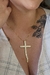 Colar com Cruz Banhado em Ouro 18k (CL0050)