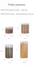 Frasco Selado Metka-Transparente com Tampa de Abertura, Food Grade AS Container, - loja online