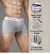 Men Sports Boxers Underwear Cuecas Letras Banda Larga Branco Preto Cinza L XL XXL Respirável Ventilar Moda Fitness Sports - loja online