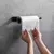 Suporte de toalha de papel de aço inoxidável autoadesivo rolo de papel higiên