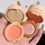 Paleta de maquiagem de textura fosca e perolada, blush de brilho, marcador, cont - Utilidades Shopping