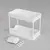 Organizador de 2 camadas, cesta deslizante, organizador, rack de armazenamento c - loja online