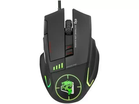 Mouse Gamer ELG Óptico 5200DPI 8 Botões