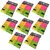 Conjunto Bloco de Notas de Papel 4 Cores Autocolante Total de 3200 Folhas 3,8cm