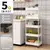 Multi-camada carrinho rack cozinha piso quarto bebê lanches móvel banheiro rac - Utilidades Shopping