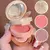 Paleta de maquiagem de textura fosca e perolada, blush de brilho, marcador, cont - loja online