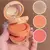 Imagem do Paleta de maquiagem de textura fosca e perolada, blush de brilho, marcador, cont