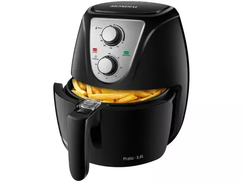 Fritadeira Elétrica sem Óleo/Air Fryer Mondial AF-36-BI Preta com Timer - 220V
