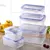 1 peça/4 unidades caixa de armazenamento de geladeira recipientes de alimentos - loja online