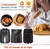 Papel quadrado obrigatório Air Fryer, Papel de cozimento redondo, Prato de chur