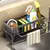 Cozinha pia dreno rack organizador, plástico ABS, sabão, esponja, pano de prat