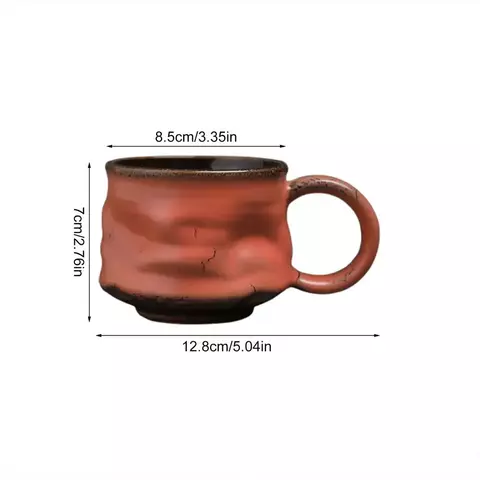 Caneca feita à mão, xícaras de café fofas, caneca de cerâmica funky, caneca