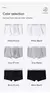 Imagem do Men Sports Boxers Underwear Cuecas Letras Banda Larga Branco Preto Cinza L XL XXL Respirável Ventilar Moda Fitness Sports
