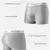 Men Sports Boxers Underwear Cuecas Letras Banda Larga Branco Preto Cinza L XL XXL Respirável Ventilar Moda Fitness Sports - comprar online