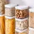 Frasco Selado Metka-Transparente com Tampa de Abertura, Food Grade AS Container, - Utilidades Shopping